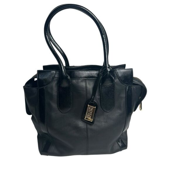 Badgley Mischka Black Leather Shoulder Bag - Picture 11 of 11